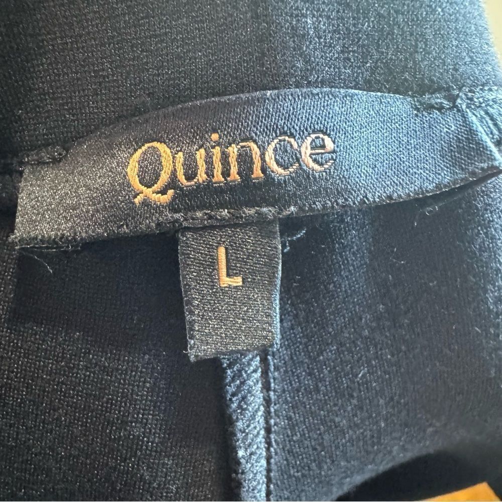 Quince Black Boot Cut Flare Pants High-Rise - Picture 13 of 14